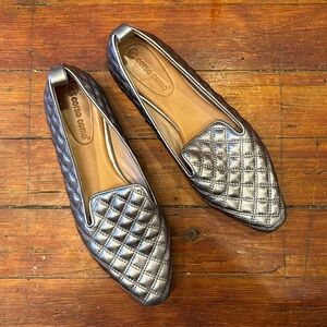 Corso Como Metallic Quilted Leather Flats